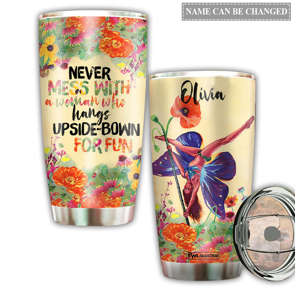 Pole Fitness In My Heart I Personalized 20 Oz Tumbler For Coffee Travel And Daily Drinks