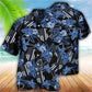 Tropical Floral Police Officer Hawaiian Shirt With All Over Print For Coastal Vacations Warm Weather Events And Daily Style