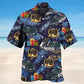 Police Christmas Pattern Hawaiian Shirt For Tropical Holidays, Outdoor Gatherings, And Everyday Comfort