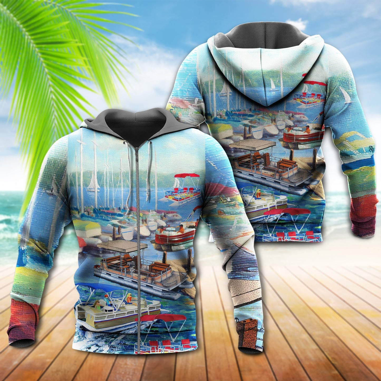 Pontoon Captain Lifestyle Hoodie For Weekend Adventures Casual Style And Relaxed Comfort