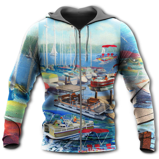 Pontoon Captain Lifestyle Hoodie For Weekend Adventures Casual Style And Relaxed Comfort