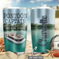 Pontoon Captain Summer Party Personalized 20 Oz Tumbler For Coffee Travel And Daily Drinks