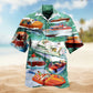 Christmas Animals Town Hawaiian Shirt Pattern Detail For Weekend Trips