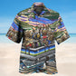 Summer Pontoon Hawaiian Shirt For Coastal Travel, Casual Events, And Comfortable Summer Wear