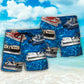 Pontoon Boat Blue Water Relaxing Beach Shorts For Tropical Getaways And Weekend Adventures