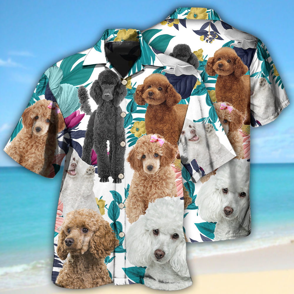 Poodle Tropical Leaf Beach Shorts For Outdoor Adventures And Thoughtful Seasonal Gifts