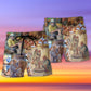 Pottery Beach Shorts Pattern Detail For Resort Wear And Comfortable Daily Use