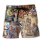 Pottery Beach Shorts For Tropical Holidays And Comfortable Daily Use