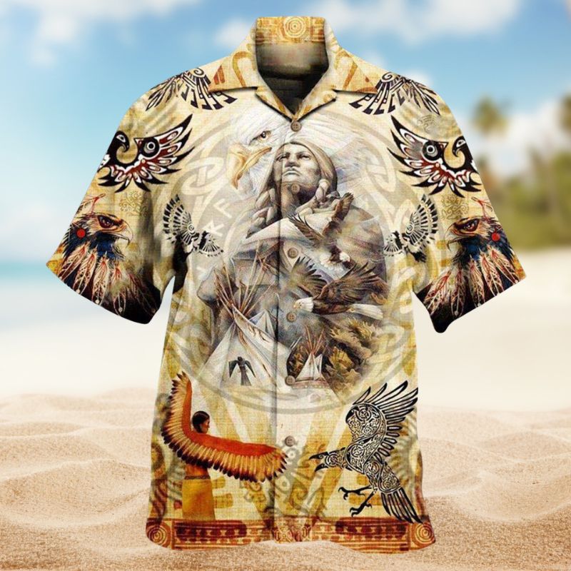 Power Eagle Hawaiian Shirt For Island Vacations, Resort Wear, And Relaxed Seasonal Style
