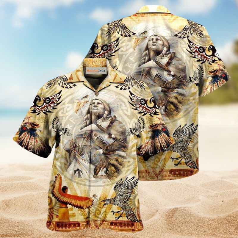 Power Eagle Hawaiian Shirt For Island Vacations, Resort Wear, And Relaxed Seasonal Style