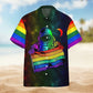 American Skull Hawaiian Shirt Artwork View For Island Holidays