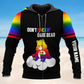 Colorful Pride Gift Personalized Hoodie For Pride Events Seasonal Festivals And Positive Expression