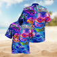 Prom Creative Pattern Hawaiian Shirt For Resort Trips, Coastal Parties, And Warm Weather Style