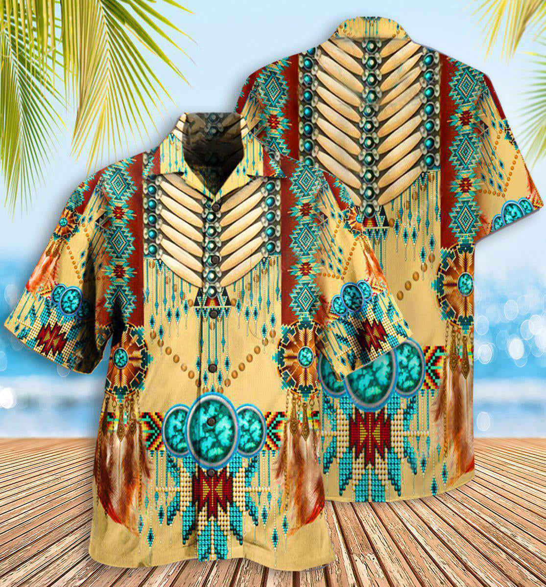 Bohemian American Proud Hawaiian Shirt For Beach Parties And Weekend Getaways