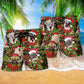Pug Christmas Have Yourself A Merry Little Pug Beach Shorts For Christmas Getaways
