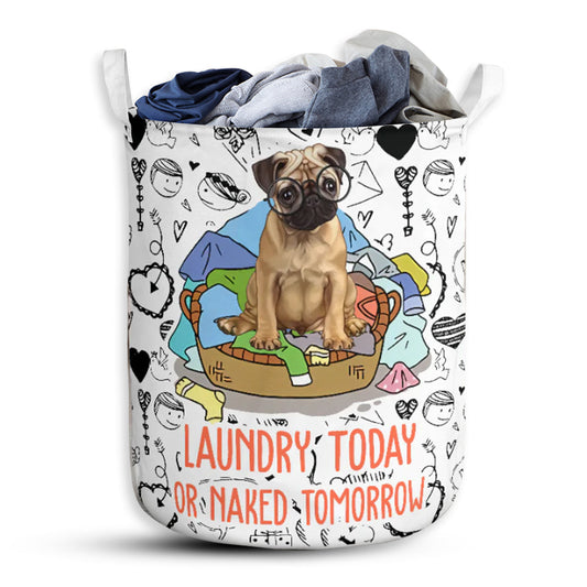Pug Love Patternpug Love Pattern Laundry Basket For Bathroom Bedroom Storage