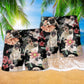 Pug Tropical Dark Beach Shorts For Outdoor Adventures And Thoughtful Seasonal Gifts