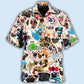 Funny Pug Dog Pattern Hawaiian Shirt For Coastal Getaways, Outdoor Gatherings, And Thoughtful Gift Giving