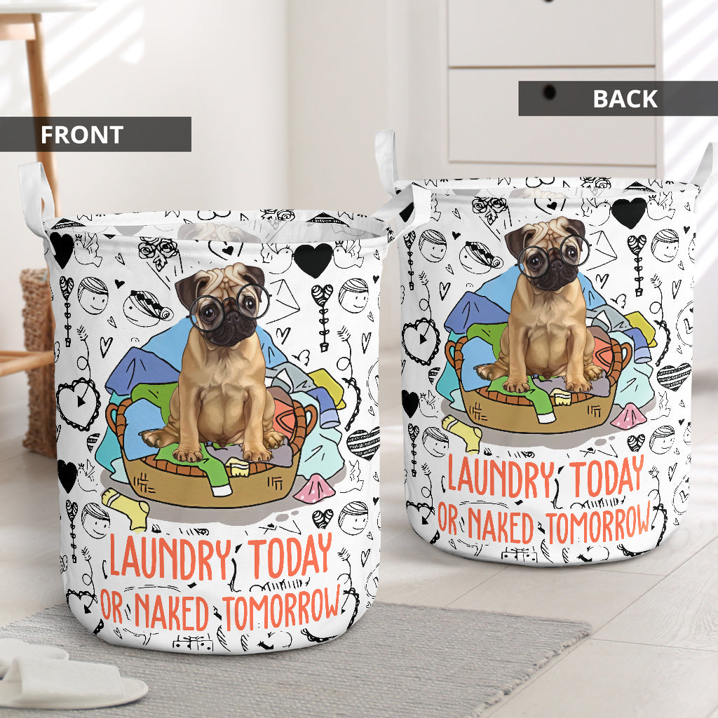 Pug Love Patternpug Love Pattern Laundry Basket For Room Home Organizer