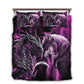Purple Dragon And Wolf Fantasy Bedding Cover For Fantasy Bedroom Decor