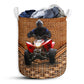 Quad Racing Rattan Texture Laundry Basket For Bathroom Bedroom Storage