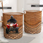 Quad Racing Rattan Texture Laundry Basket For Room Home Organizer