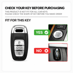 Quicksand Gold TPU Car Key Fob Cover for Audi A1, A3, A4, A5, A6, A7, A8, Q3, Q5, Q7, Q8, RS3, S4, S5, S7 & TT – 8P, B8, B9, C7, C8, D5, 4M