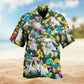 Golf Beach Dog Hawaiian Shirt Print Closeup For Outdoor Gatherings