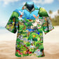 Rabbit Turtle Race Hawaiian Shirt For Resort Trips, Coastal Parties, And Warm Weather Style