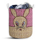 Rabbit Wicker Laundry Basket For Bathroom Bedroom Storage