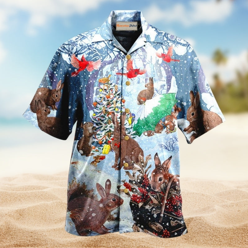 Brave Little Rabbits Hawaiian Shirt For Island Getaways Beach Parties And Comfortable Vacation Style