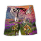 Floral Rabbit Beach Shorts For Summer Vacations And Laid Back Styling