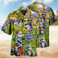 Raccoon Egg Hunter Hawaiian Shirt For Summer Vacation, Beach Travel, And Casual Wear