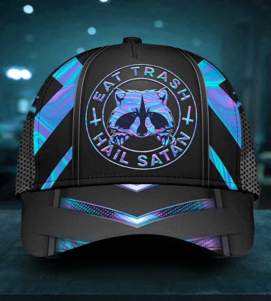 Raccoon Hologram Pattern Classic Cap For Daily Comfort Outdoor Fun And Weekend Vacations
