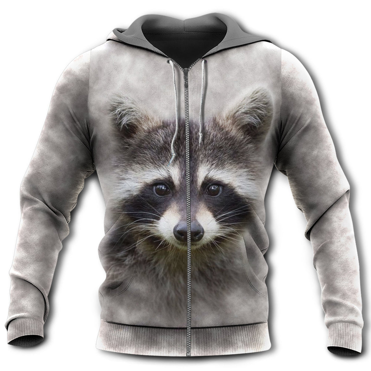 Cute Raccoon Love Message Hoodie For Everyday Wear Outdoor Adventures And Comfortable Style