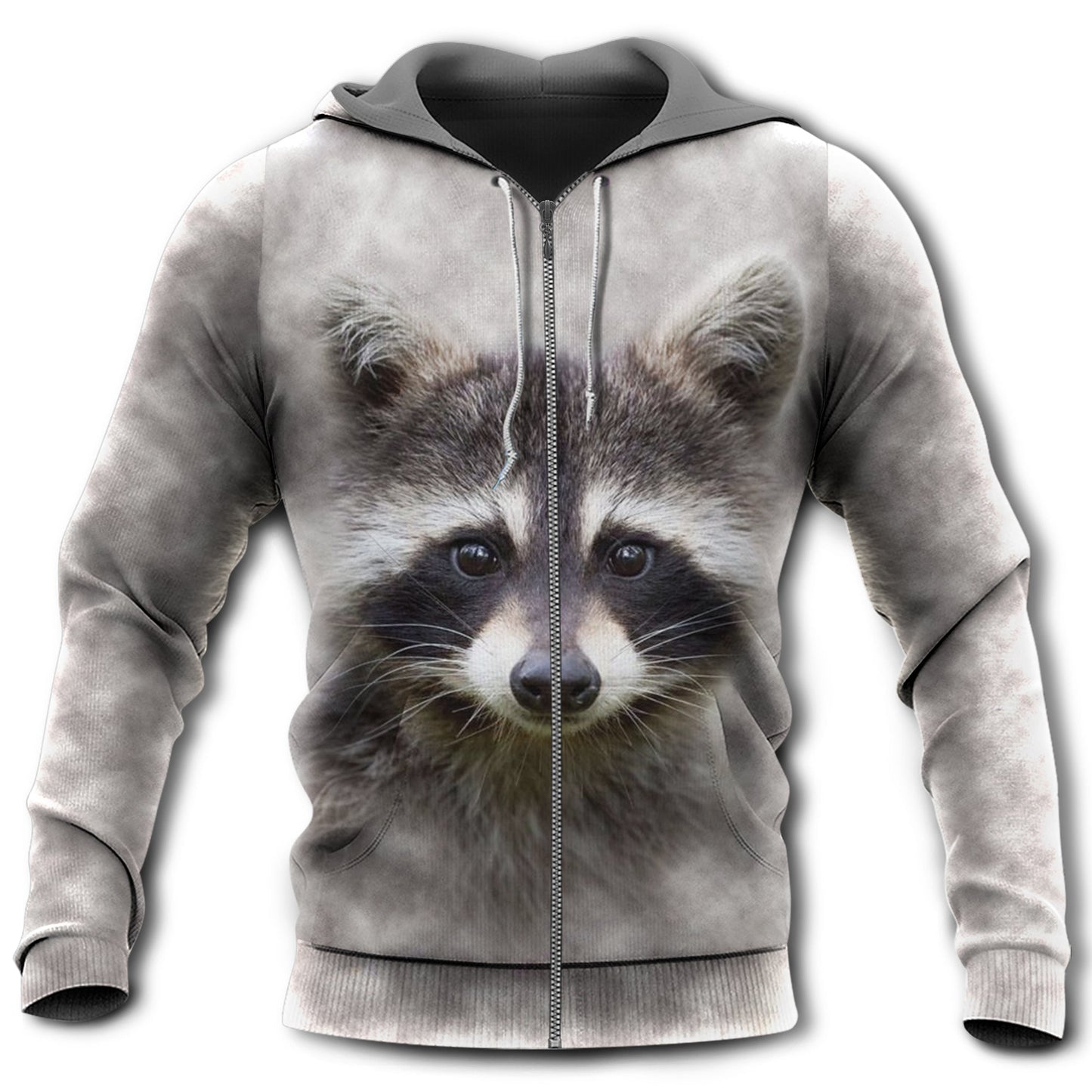 Cute Raccoon Love Message Hoodie For Everyday Wear Outdoor Adventures And Comfortable Style