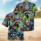 Raccoon Succulent Hawaiian Shirt For Island Vacations, Resort Wear, And Relaxed Seasonal Style