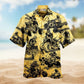 Rebellious Skull Design Hawaiian Shirt Design View For Resort Wear