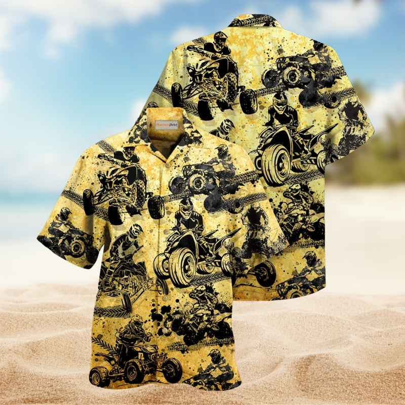 Rebellious Skull Design Hawaiian Shirt Print Closeup For Beach Days
