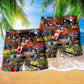 Racing Is Better Track Beach Shorts Pattern View For Weekend Trips And Outdoor Activities