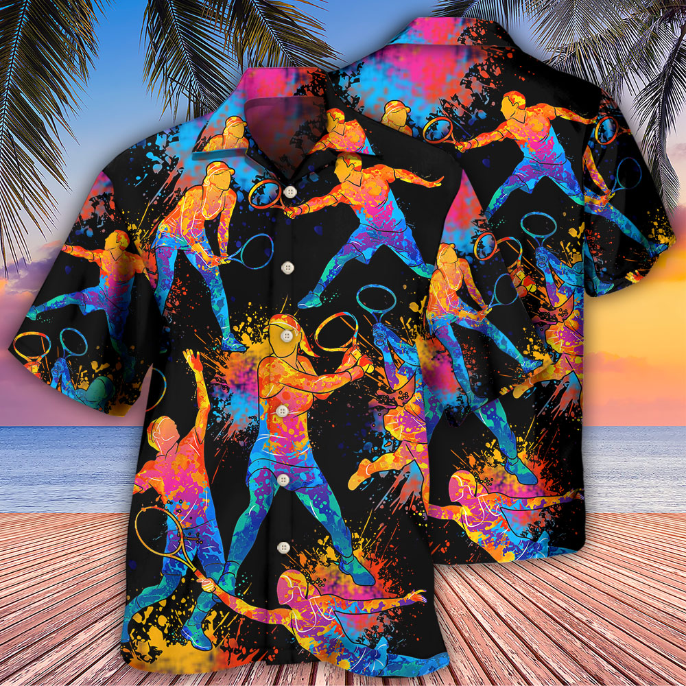 Racquetball Hawaiian Shirt Design Detail For Beach Days And Holiday Travel