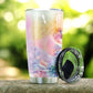 Butterfly Rainbow Personalized 20 Oz Tumbler For Coffee Travel And Daily Drinks
