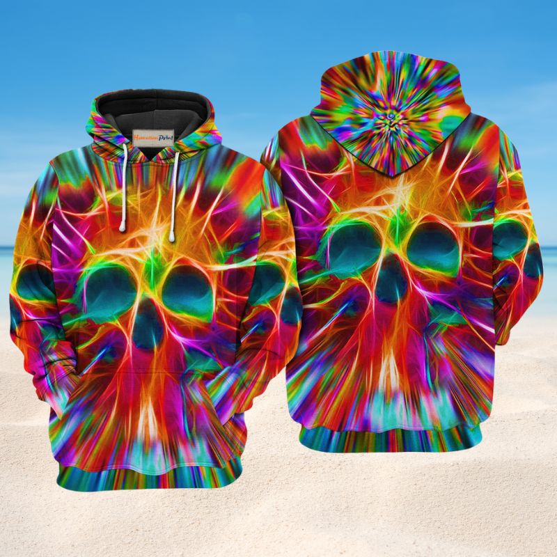 Rainbow Skull Love Hoodie For Pride Gatherings Festivals And Thoughtful Gift Giving