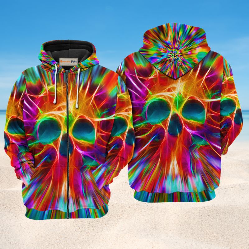 Rainbow Skull Love Hoodie For Pride Gatherings Festivals And Thoughtful Gift Giving