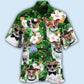 Green Tropical Dog Rat Terrier Hawaiian Shirt Design Detail For Sunny Adventures And Casual Wear
