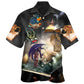 Fantasy Creative Reading Book Dragon Hawaiian Shirt For Tropical Holidays, Outdoor Gatherings, And Everyday Comfort