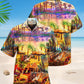 Relaxing Day In Peaceful Oasis Hawaiian Shirt For Summer Vacation Beach Travel And Relaxed Casual Wear