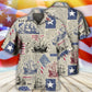 Sailing US Flag Independence Day Hawaiian Shirt For Summer Vacation And Beach Travel