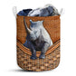 Rhino Rattan Texture Laundry Basket For Bathroom Bedroom Storage