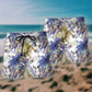 Tropical Leaf Rhino Beach Shorts Pattern Detail For Seaside Leisure And Everyday Comfort